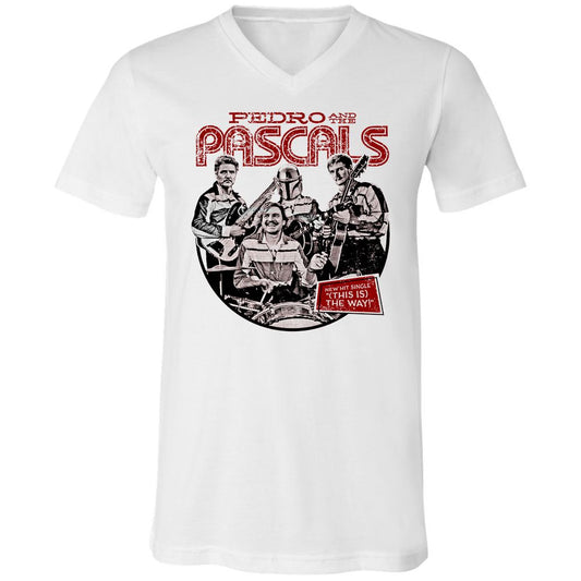 Unisex V-Neck T-Shirt - EWF1U8BL - White - 1