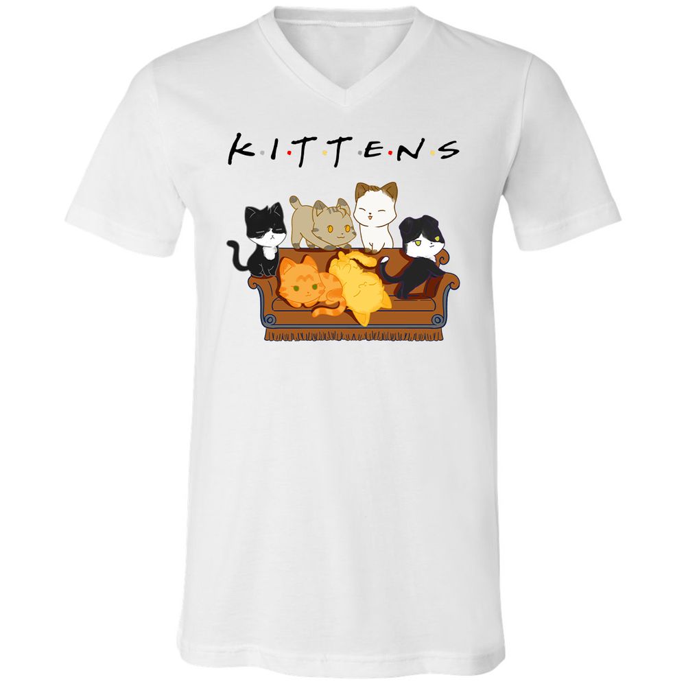 Unisex V-Neck T-Shirt - GD46DACM - White - 1