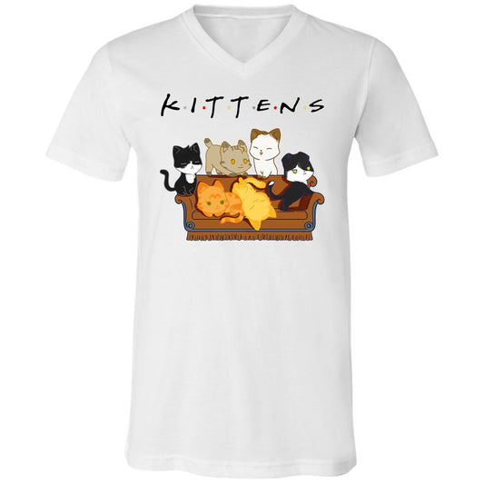 Unisex V-Neck T-Shirt - GD46DACM - White - 1