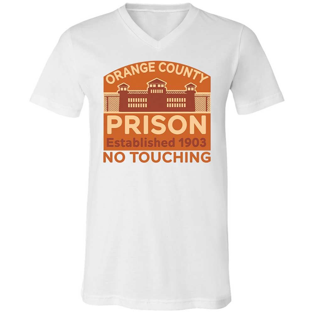 Unisex V-Neck T-Shirt - S99SQHDW - White - 1