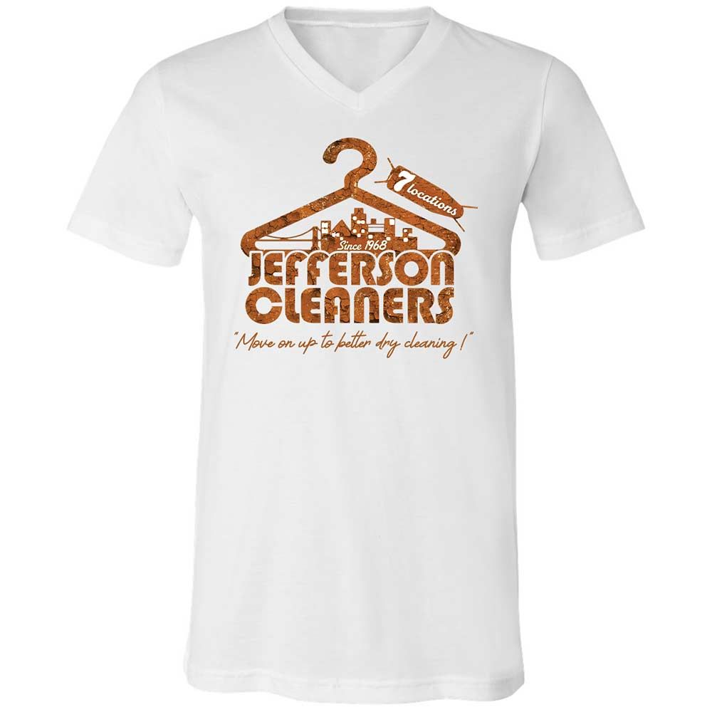 Unisex V-Neck T-Shirt - 5HHWKXP8 - White - 1