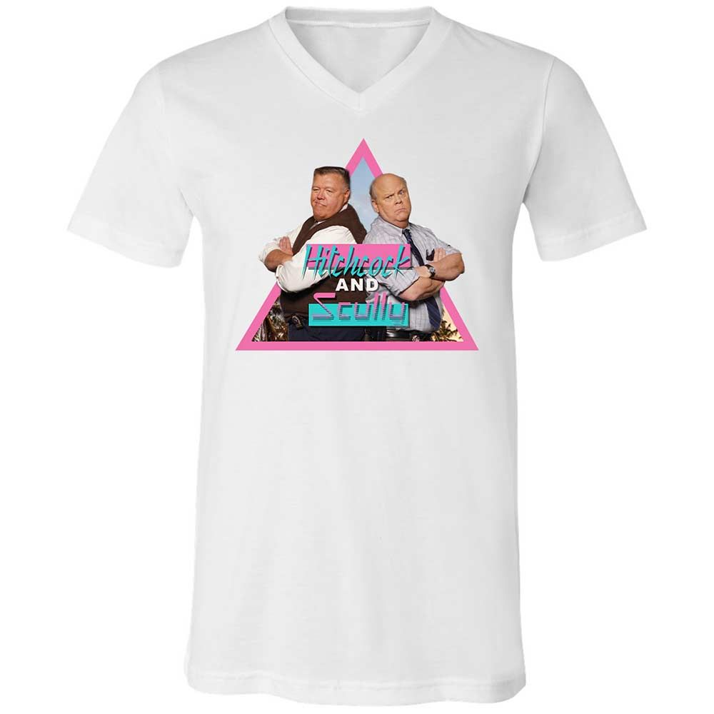 Unisex V-Neck T-Shirt - H5GK2YRW - White - 1
