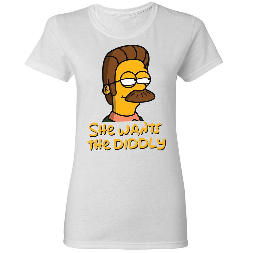 She Wants The Diddly - White - 1