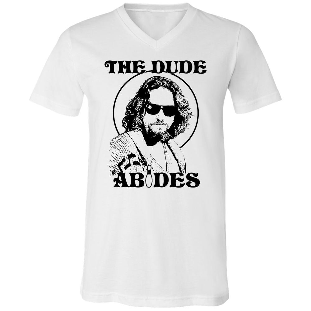 Unisex V-Neck T-Shirt - F1J9WL76 - White - 1