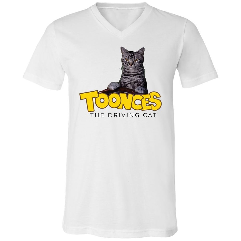 Unisex V-Neck T-Shirt - SN7WGWV3 - White - 1
