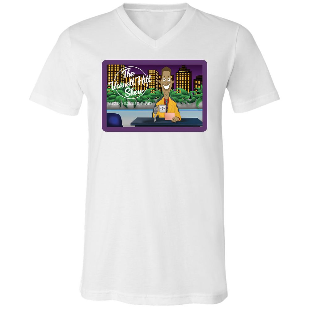 Unisex V-Neck T-Shirt - GFZBWZ5T - White - 1