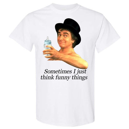Sometimes I just think funny things - White - 1