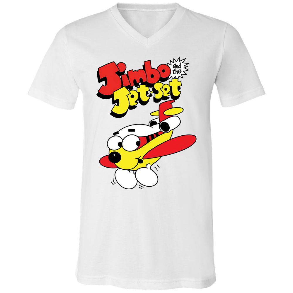 Unisex V-Neck T-Shirt - KSBPWSVU - White - 1