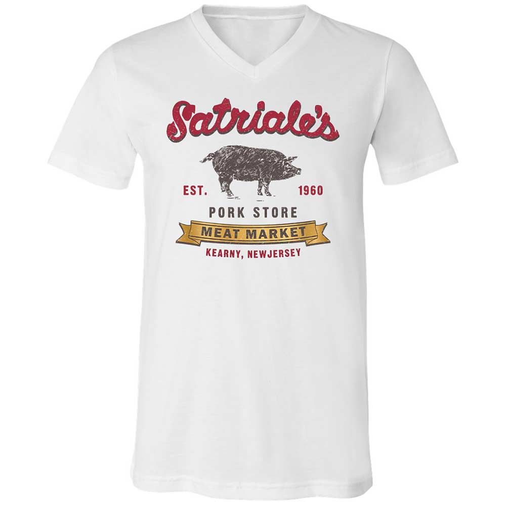 Unisex V-Neck T-Shirt - 9L4QG9VU - White - 1