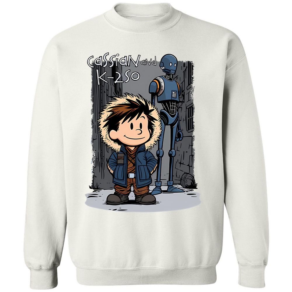 Classic Unisex Sweatshirt - VFL1D2ZN - White - 1