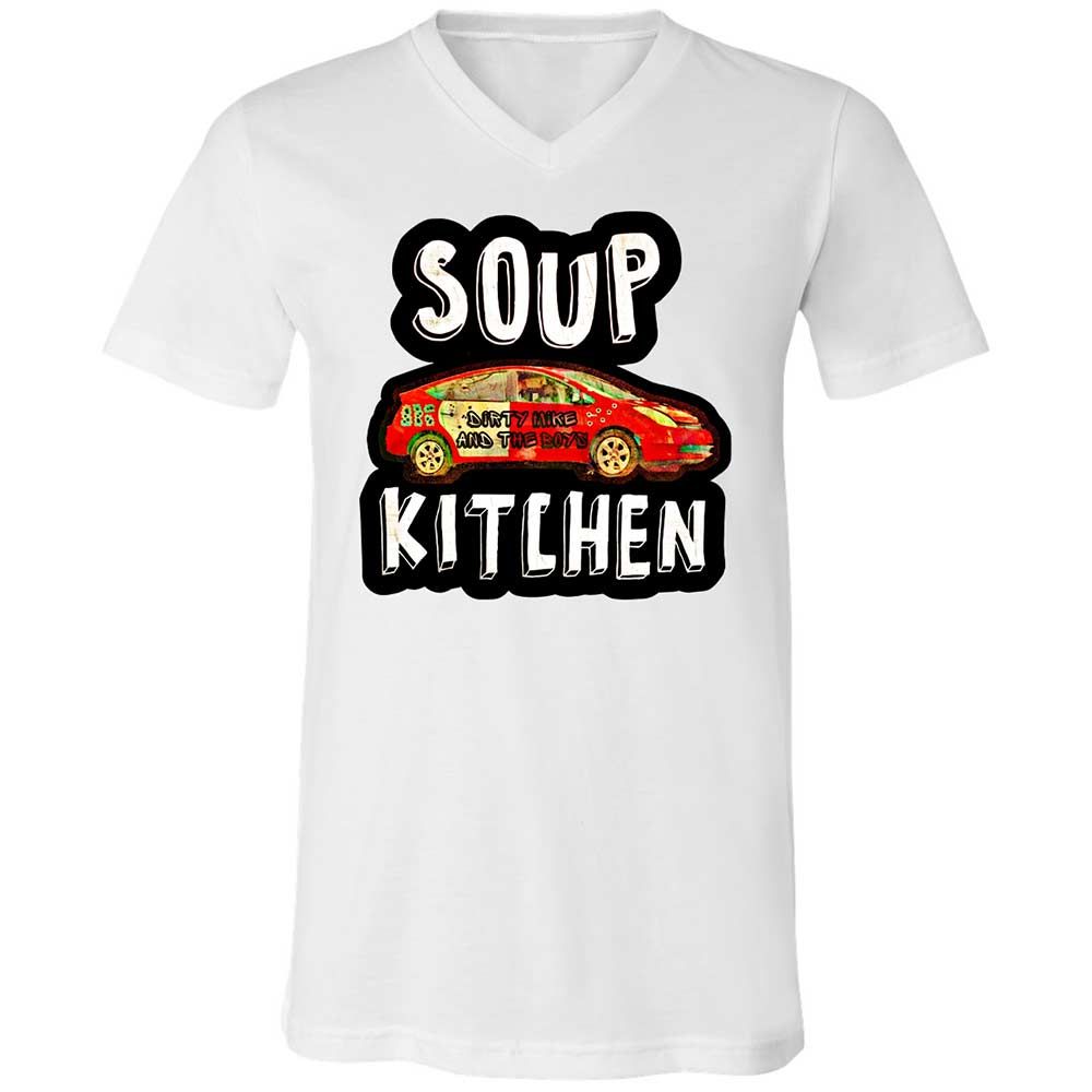 Unisex V-Neck T-Shirt - MDXM59V8 - White - 1