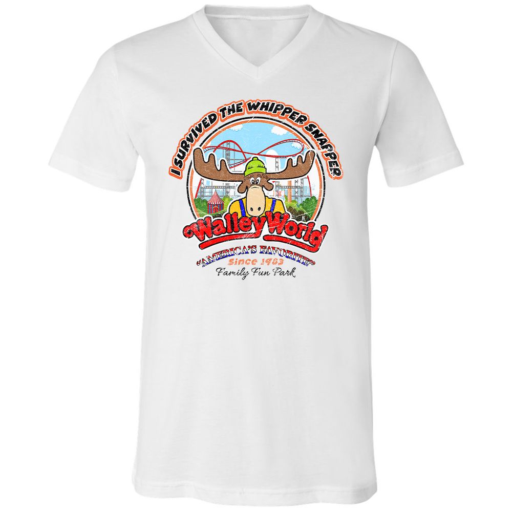 Unisex V-Neck T-Shirt - YSTU98LK - White - 1