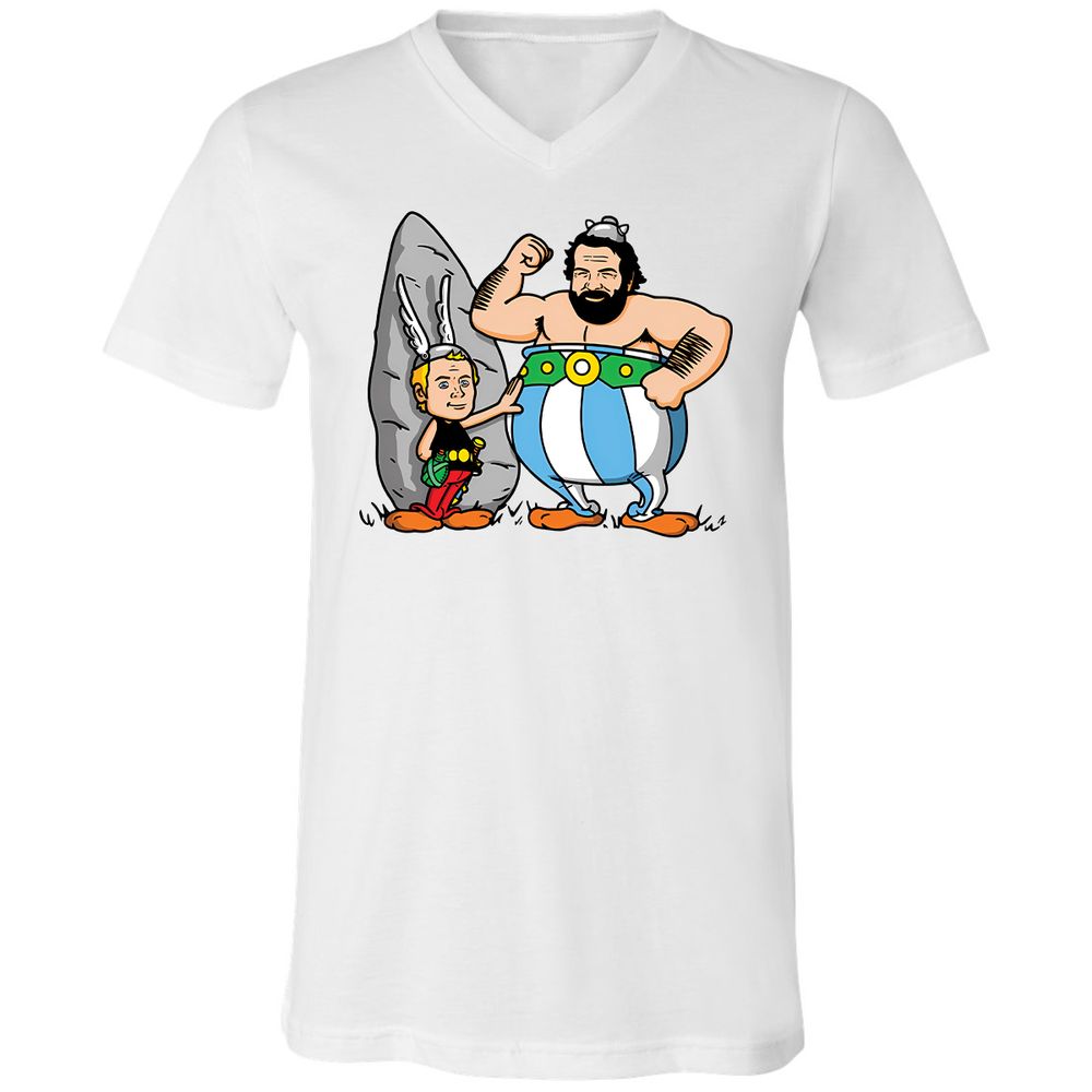 Unisex V-Neck T-Shirt - Y1AS78VN - White - 1