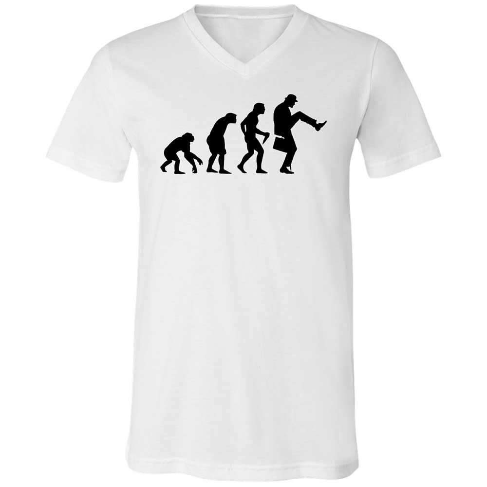 Unisex V-Neck T-Shirt - 7A2C82YS - White - 1