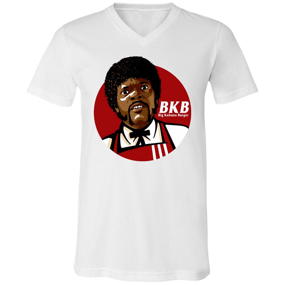 Unisex V-Neck T-Shirt - RDPFTXRH - White - 1