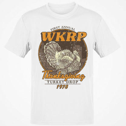 WKRP Turkey Drop - White - 1