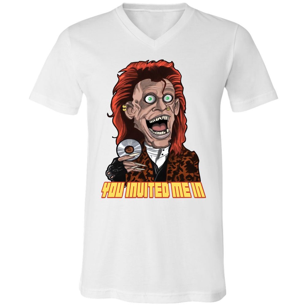 Unisex V-Neck T-Shirt - GXR6MGXM - White - 1