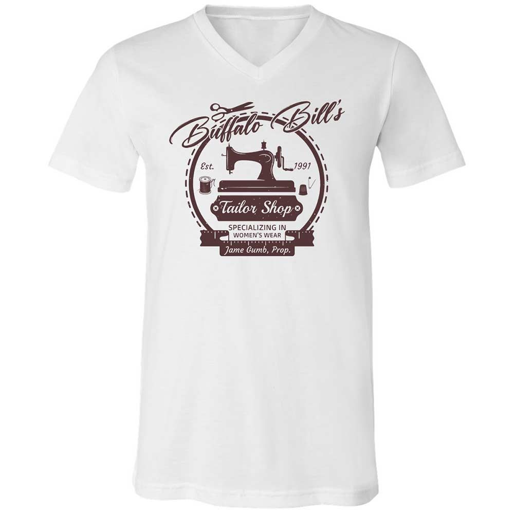 Unisex V-Neck T-Shirt - 7J74FXUU - White - 1