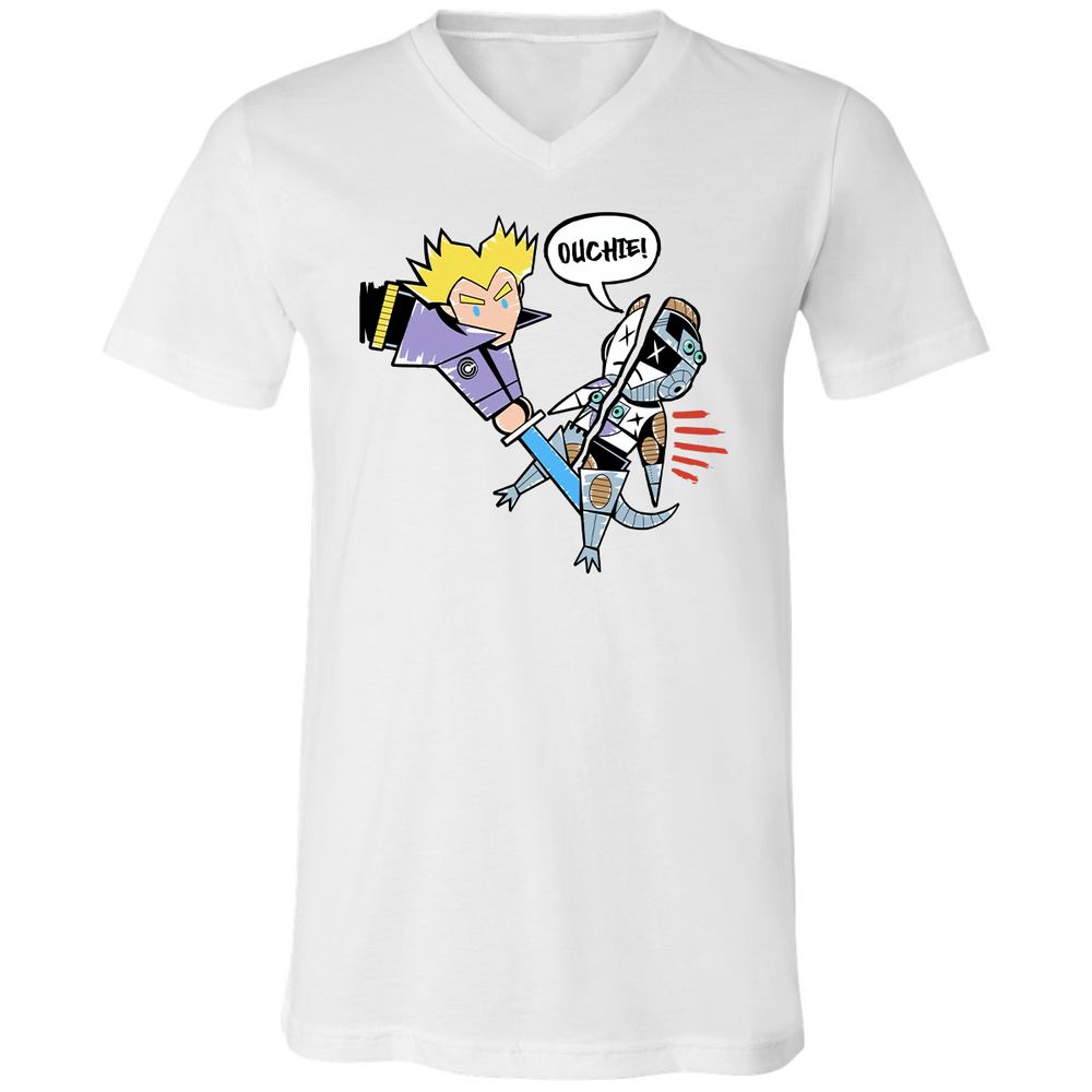 Unisex V-Neck T-Shirt - 64YUQTV5 - White - 1