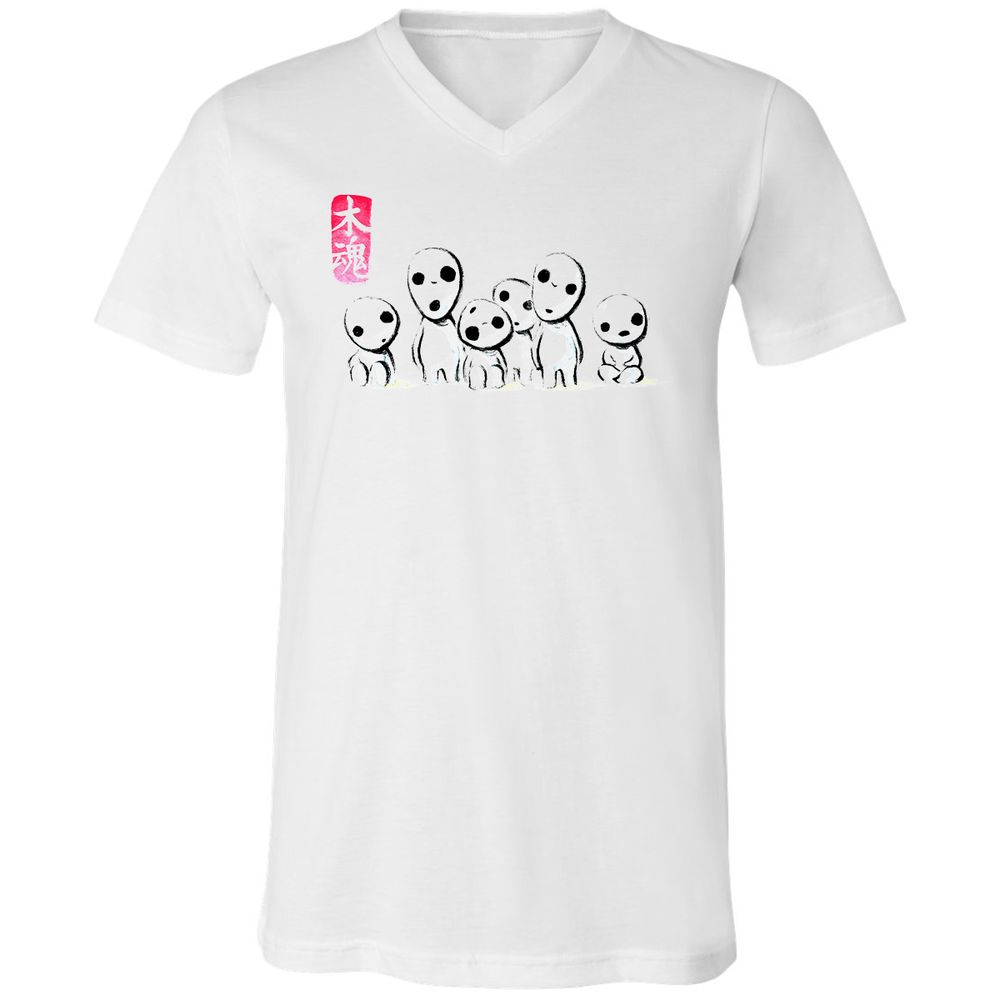 Unisex V-Neck T-Shirt - 7Y8Z5APS - White - 1