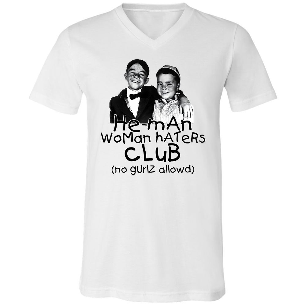 Unisex V-Neck T-Shirt - 57WUGRGC - White - 1