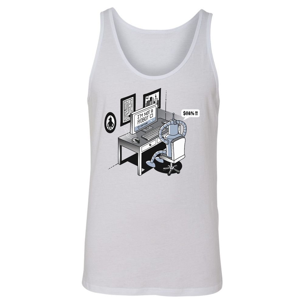 Unisex Jersey Tank - PFQBG3ZW - White - 1