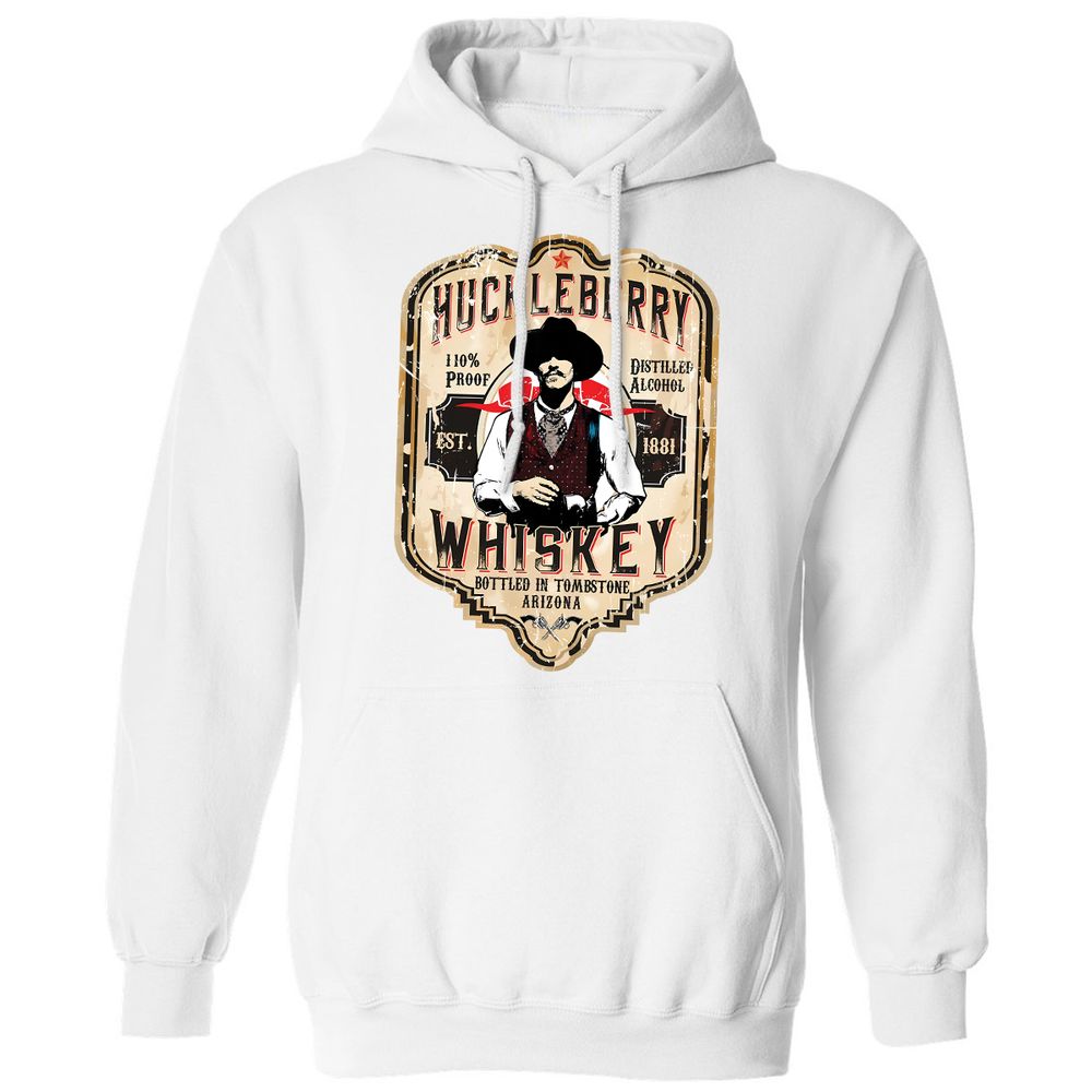 Huckleberry Whiskey Label - White - 1