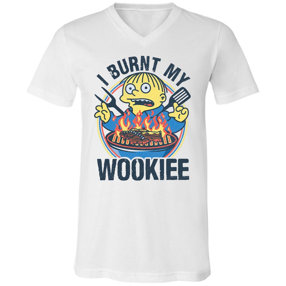 Unisex V-Neck T-Shirt - ZXZYFEE9 - White - 1