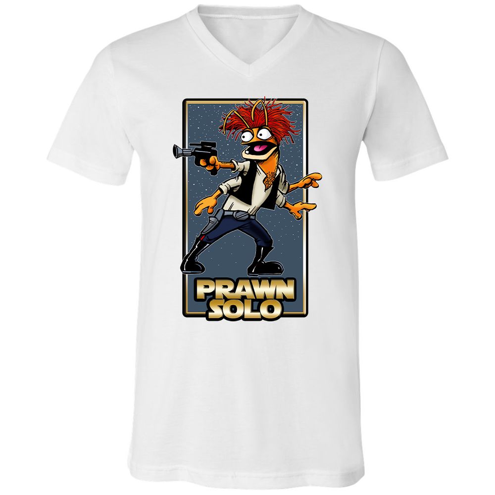 Unisex V-Neck T-Shirt - 7BXX676G - White - 1