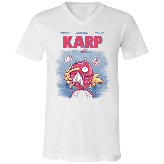 Unisex V-Neck T-Shirt - 67K9ZRBY - White - 1