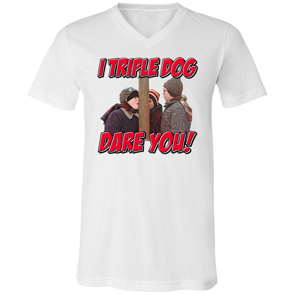 Unisex V-Neck T-Shirt - 644UWZCS - White - 1