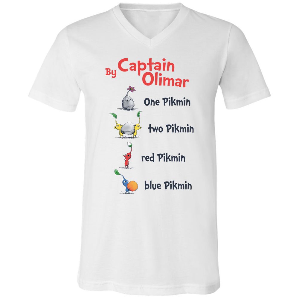 Unisex V-Neck T-Shirt - KH8FSEPL - White - 1