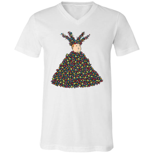 Unisex V-Neck T-Shirt - NA6GB1LT - White - 1