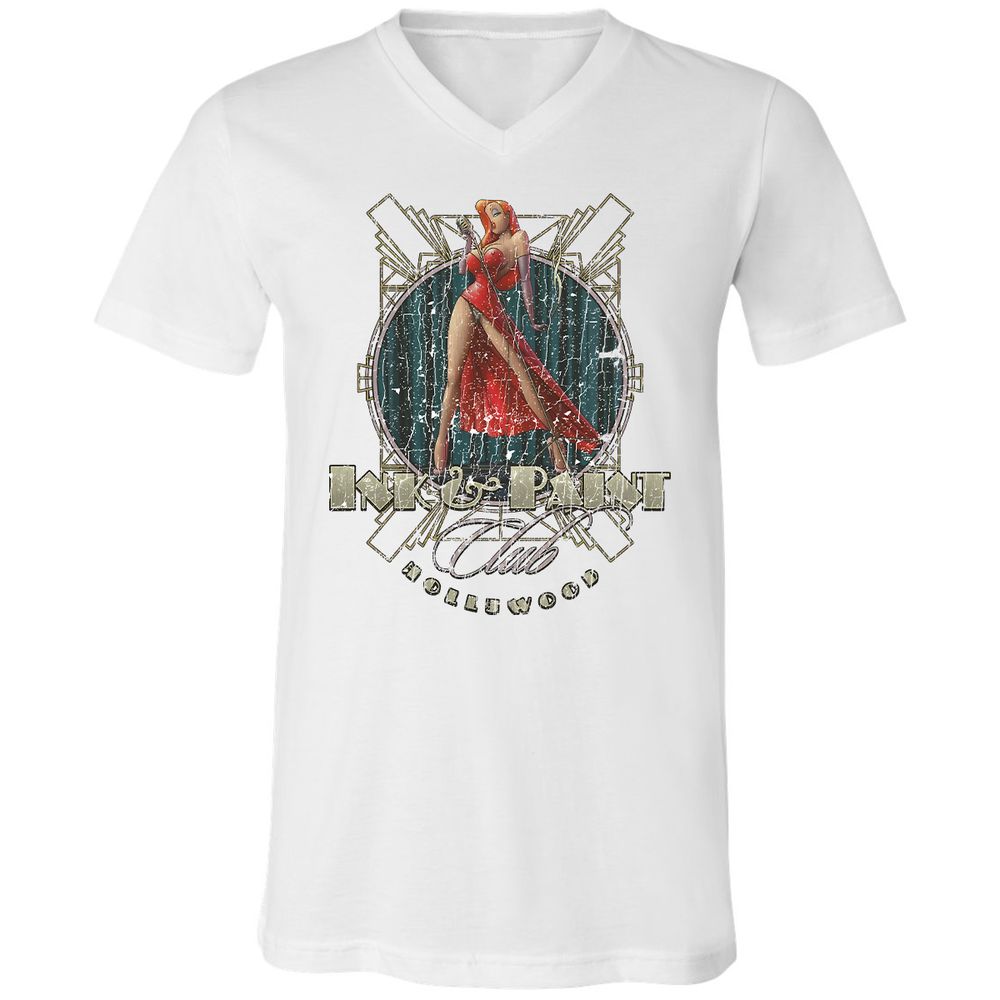 Unisex V-Neck T-Shirt - X47BAHWU - White - 1