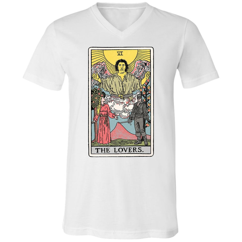 Unisex V-Neck T-Shirt - 1KW5R7DB - White - 1