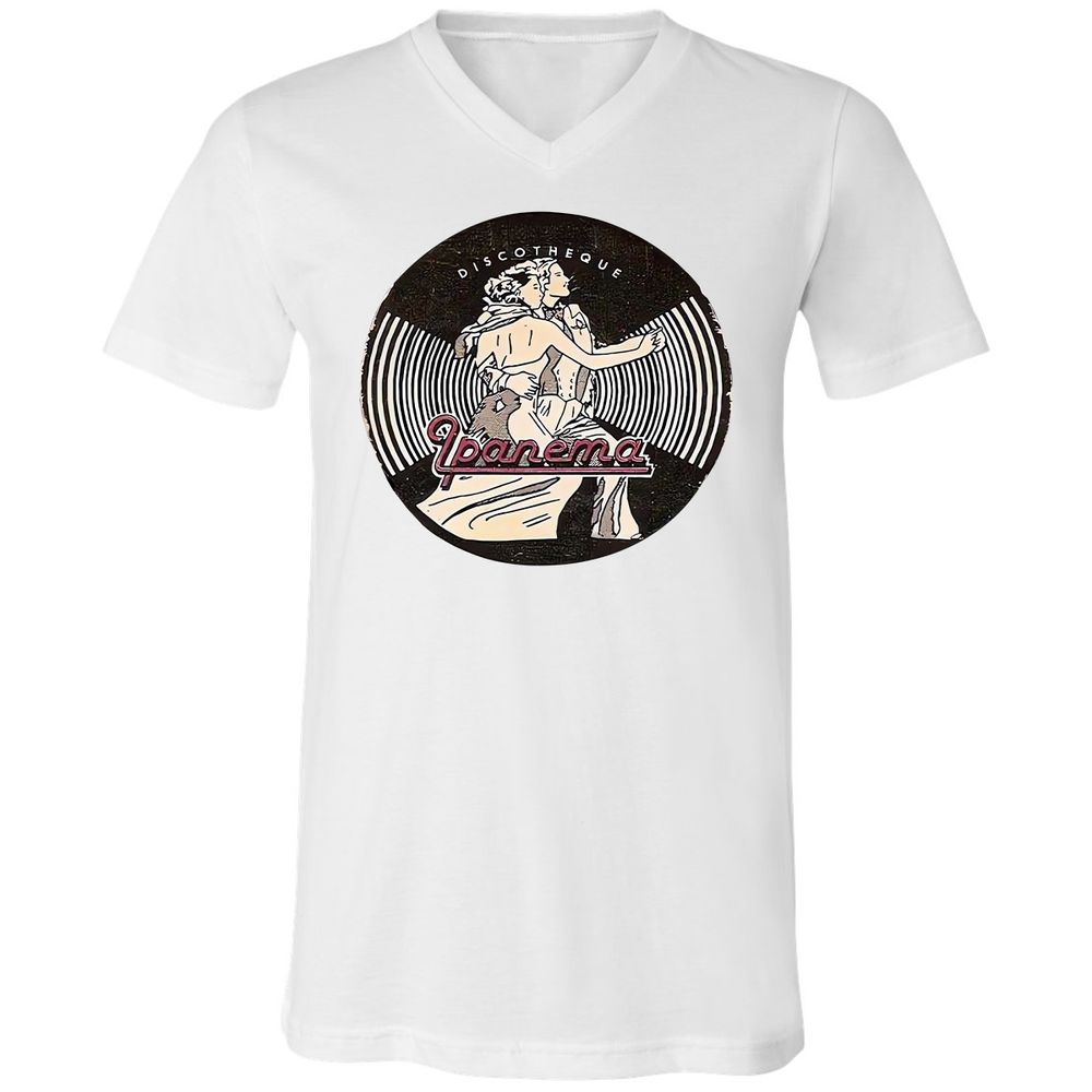 Unisex V-Neck T-Shirt - 8JHXYJDR - White - 1