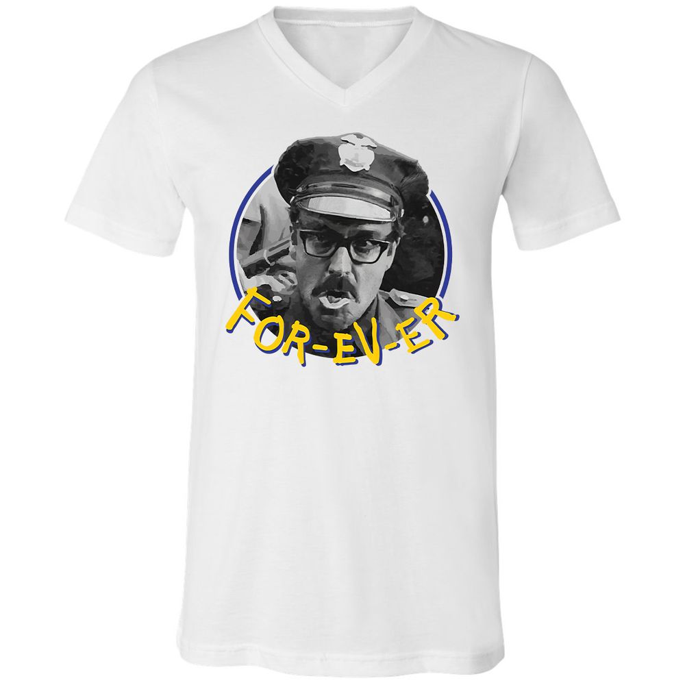 Unisex V-Neck T-Shirt - MD6PWGUB - White - 1