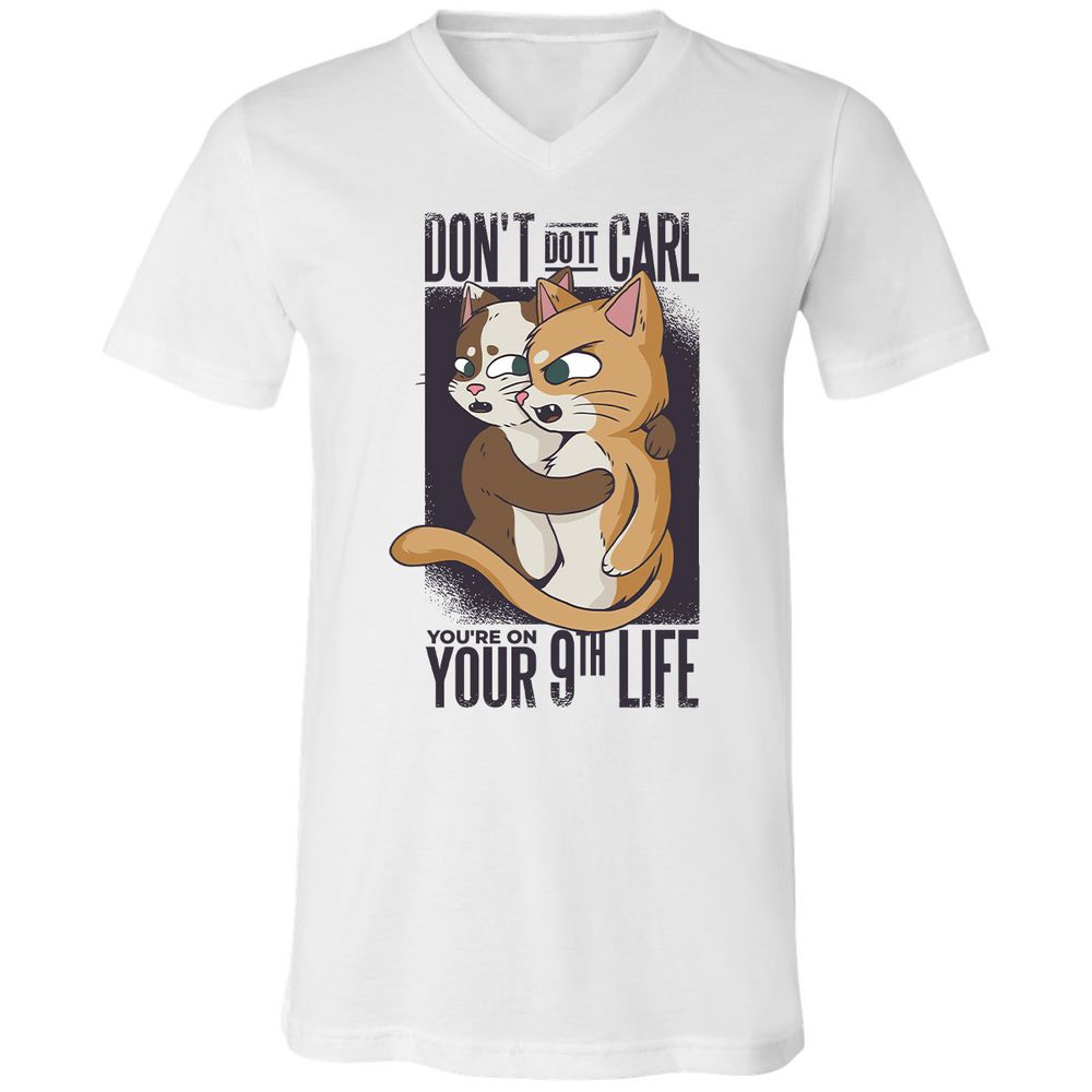 Unisex V-Neck T-Shirt - 3AKDQA6D - White - 1