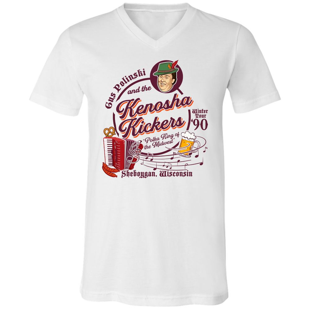Unisex V-Neck T-Shirt - 8R8NYR4Y - White - 1