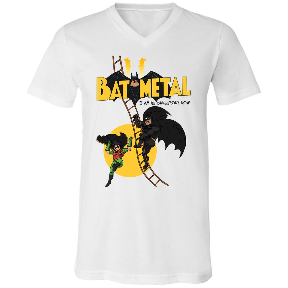 Unisex V-Neck T-Shirt - A15HXCUQ - White - 1