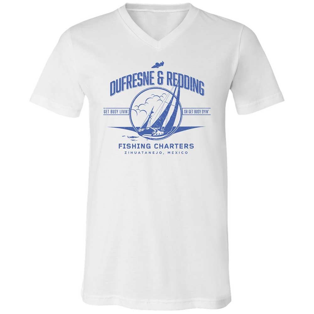 Unisex V-Neck T-Shirt - MYMCLMLQ - White - 1