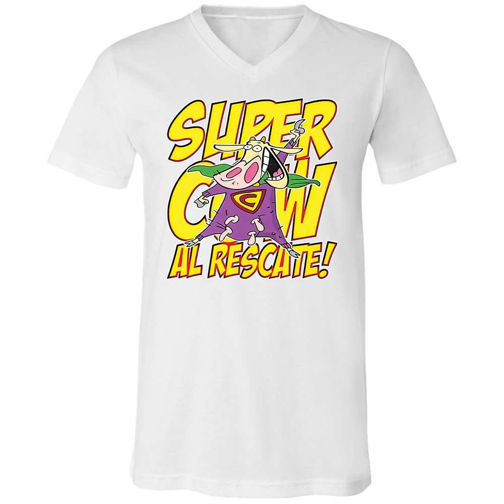 Unisex V-Neck T-Shirt - HLZNMXC3 - White - 1