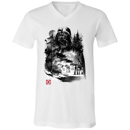 Unisex V-Neck T-Shirt - ZC1TVGQ6 - White - 1