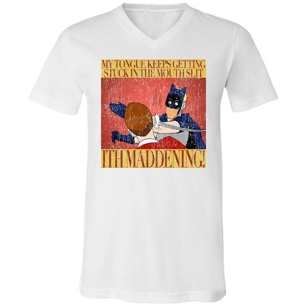 Unisex V-Neck T-Shirt - TWHLQE1W - White - 1