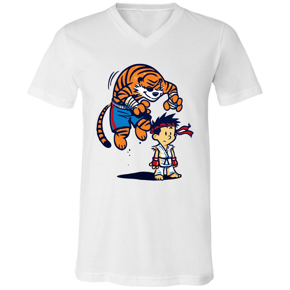 Unisex V-Neck T-Shirt - 673WXYNT - White - 1