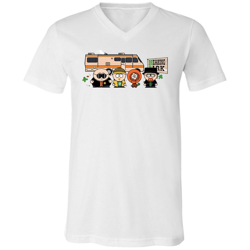 Unisex V-Neck T-Shirt - 83LKWJSC - White - 1