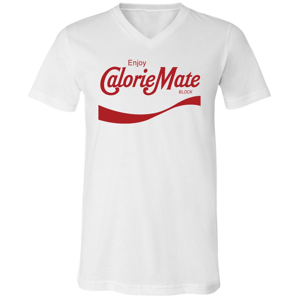Unisex V-Neck T-Shirt - XZZ325EH - White - 1