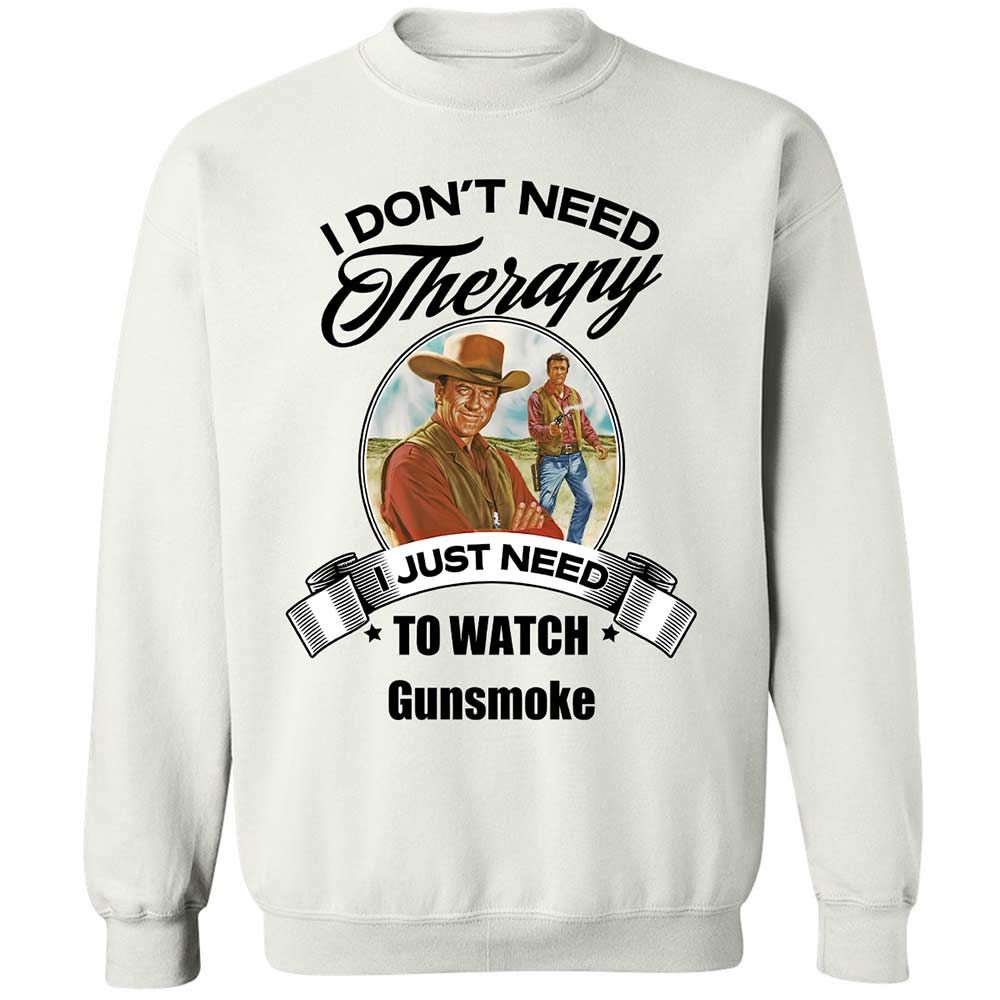 I Don't Need Therapy - White - 1