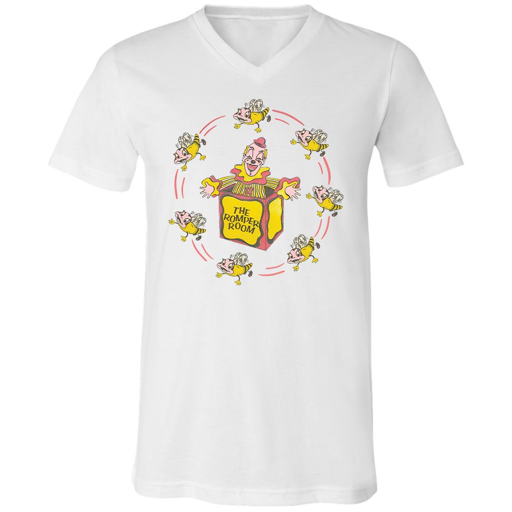 Unisex V-Neck T-Shirt - RL14QXK4 - White - 1