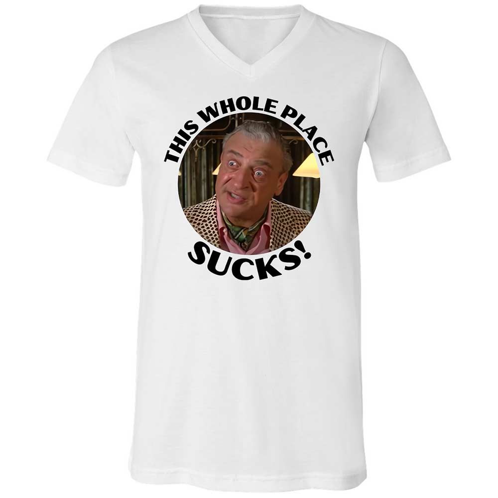 Unisex V-Neck T-Shirt - UZTSN6TW - White - 1